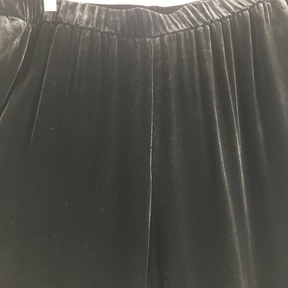 Eileen Fisher Woman Rayon Silk Velvet Pull-On Pants Pockets Black Plus Size 3X - Picture 6 of 13